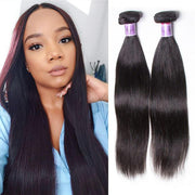 Virgin+ Brazilian Straight Hair 4 Bundles Virgin Human Hair Weave Kysiss Series