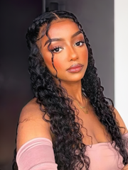 Jerry Curly 150% Density 4x4 Lace Closure Wigs Perfect Color For All Skin Tones Brand Day Flash Sale