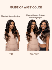 Game Changer Magic Lace Wig Black to Chestnut Brown Ombre Body Wave With Optional 7x5 Replaceable Lace Closure