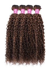 Blonde Highlight Piano Color 4 Bundles Of Curly Weave Hair Deal
