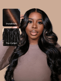 Petaluxe 7x5 Bye-bye Knots Highlight Blonde Wig Pre-cut Pre-Bleached Pre-Plucked Super Melt & Natural