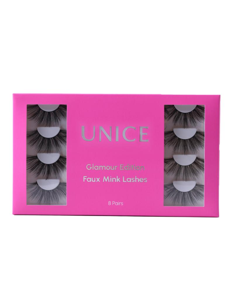 8 Pairs 3D False Eyelashes Cat Eye Sexy Look Soft Reusable