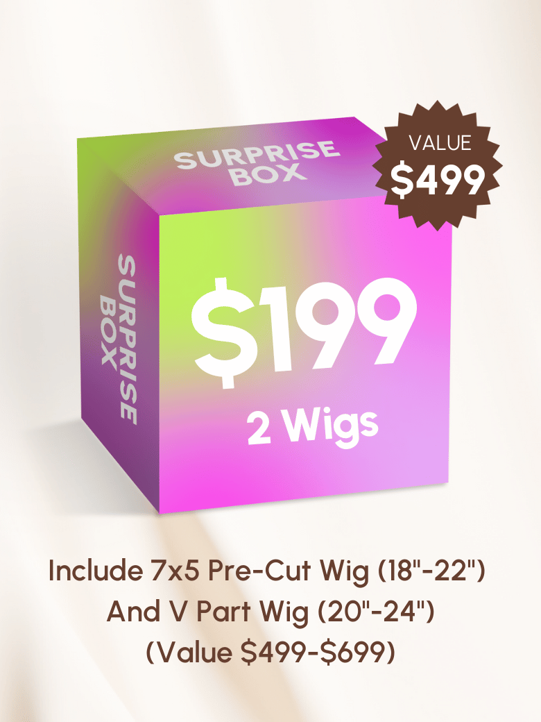 [2 Wigs=$199] $199 Surprise Box - Value $499