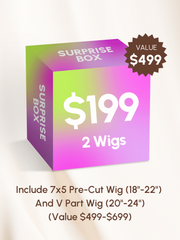 [2 Wigs=$199] $199 Surprise Box - Value $499