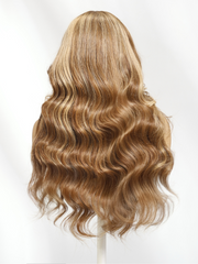 13x4 Pre-Everything? Lace Frontal Mahogany Brown Loose Wave Wig With Face Framing Layers