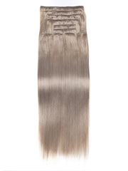 Sterling Silver Human Hair Clip In Extension