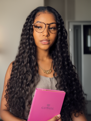 6x4.5 Pre Cut Lace Put On And Go Water Wave Air Lace Wig Sara Approved Lace Wig Natural Black