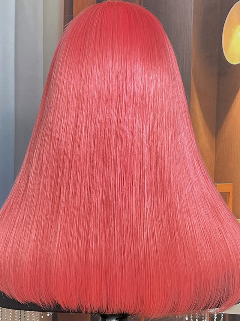 Candy Luxe Short Pink 13x4 Lace Front Shoulder Length Bob Wig