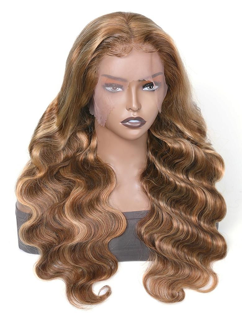 Highlight Honey Blonde 13x5 Lace Part Wig Body Wave Real Human Hair Wigs 150% Density Limited