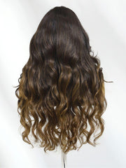 13x4 Pre-Everything? Lace Frontal Auburn Brown Loose Wave Wig with Invisi Drawstring & Face Framing Layers