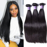3pcs/pack Malaysian Straight Virgin Human Hair Weaves Kysiss Series