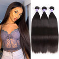 Petaluxe 3 Bundles Of Indian Straight Hair 100% Virgin Hair Weave Kysiss Series