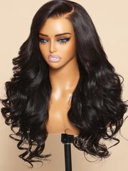 7x5 Lace Bye Bye Knots & 13x6 Lace Frontal Black Body Wave Pre-Everything Wig 150% Density