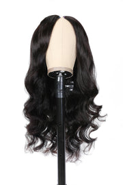Body Wave Beginner Friendly V Part Wig 30 Seconds Quick Install Natural Black No Glue