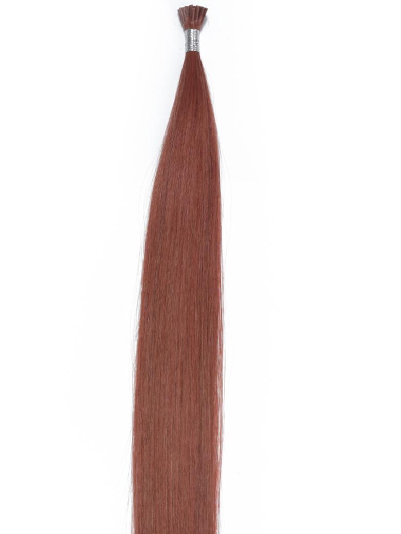 Vibrant Red Human Hair I Tip Extension
