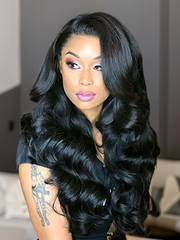 Brand Day Sale Breathable Body Wave 4x4 Lace Closure Free Part Wigs
