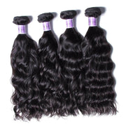 Indian Natural Wave Human Hair 4 Bundles For Sale With Closure Kysiss Series