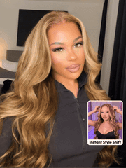Bye-Bye Knots Wig Pre-Cut 7x5 Glueless Lace & 13x4 Pre Everything Honey Blonde Body Wave Wig With Bleached Clean Knots