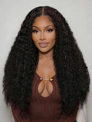 Bye-Bye Knots? 7x5 Lace Natural Black Defined Deep Wave Wig with Invisi Drawstring