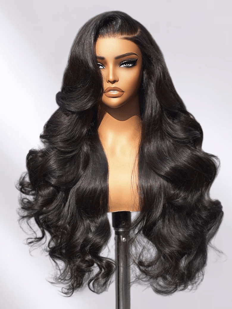 [Pay 22" Get 24"] 13x4 HD Lace ByeBye Cap? Invisible Lace Wig Frontal Body Wave Black Wig