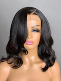 Petaluxe 5x5 Closure HD Lace Black Shoulder Length Bob Body Wave Glueless Wig