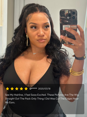 13x4 Pre-Everything? Transparent Lace Front 3D Bouncy Body Wave Wig Real Ear To Ear With Invisi Drawstring Wig Lace Fit Better