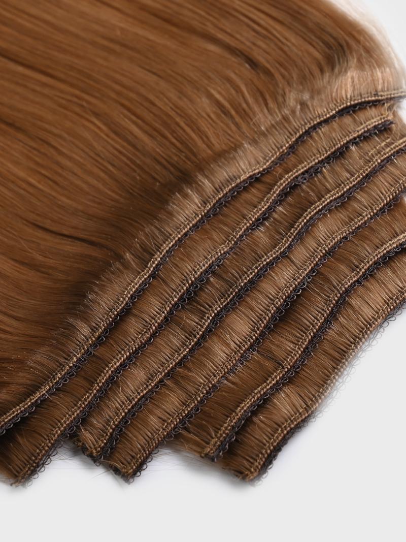Chestnut Brown Human Hair Clip In Extension