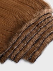 Chestnut Brown Human Hair Clip In Extension
