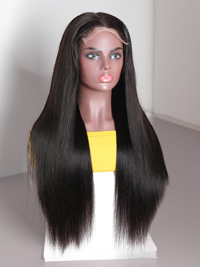 Invisible Skin Melt HD Swiss Glueless Lace 5x5 Straight Closure Wig