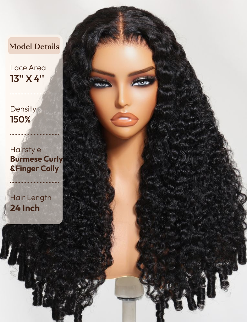 Bye-Bye Knots? 7x5 Lace Body Curls Wig with Feathered Layers & Invisi Drawstring 180% Density