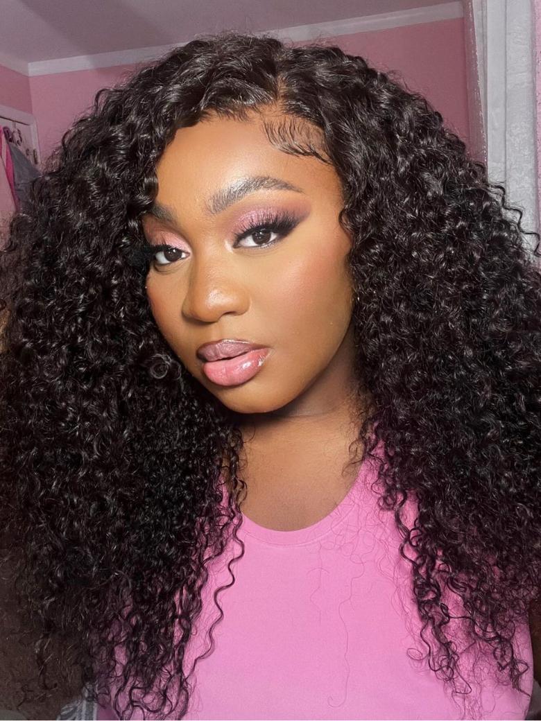 Hair 3 Bundles Jerry Curly Hair Weave With Closure