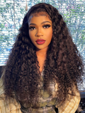 Petaluxe [22"/180% Density=$135] Bye Bye Knots Wig 7x5 Glueless Lace Black Kinky Curly Wig With Bleached Knots