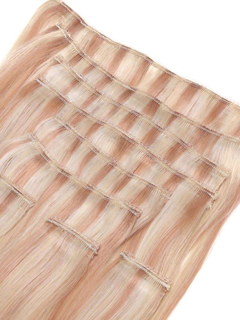 Butter Blonde Human Hair Clip In Extension