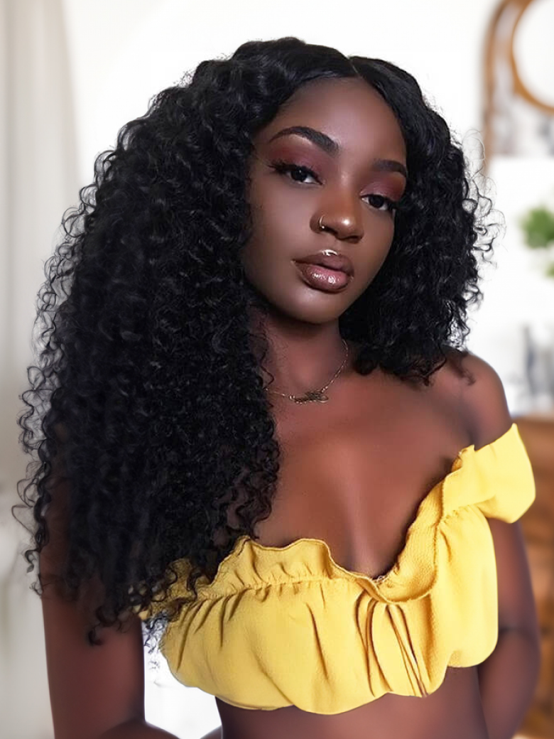 Hair Icenu Series 1 Pieces Deep Wave Human Virgin Hair Weaving