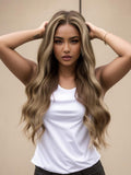 Petaluxe MALIA- 22' LACE FRONT BODY WAVE HUMAN HAIR WIG
