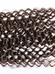 #FB30 Brown Balayage Jerry Curly 4x4 Free Part Lace Closure