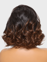 13x4 Lace Front Chestnut Brown Ombre Spiral Curls Pre Everything Wig