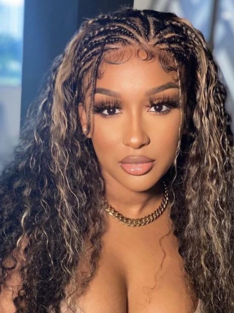 [200% Density] Put On And Go 6x4.5 Lace Front Ash Blonde & Honey Brown Straight Human Hair Wig With Baby Hair