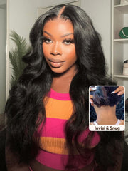13x4 Pre-Everything? Transparent Lace Front 3D Body Wave Wig Real Ear To Ear With Invisi Drawstring Wig Lace Fit Better