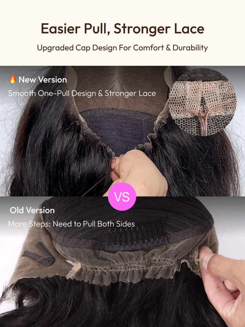 Invisible Strap 360 Lace Black Water Wave Wig