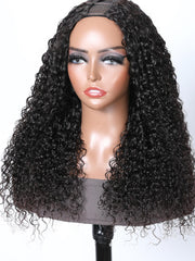 Glueless Ready To Wear Breathable U Part Curly Wig