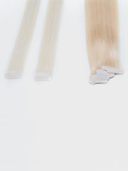 Ash Blonde Human Hair Tape In Extension