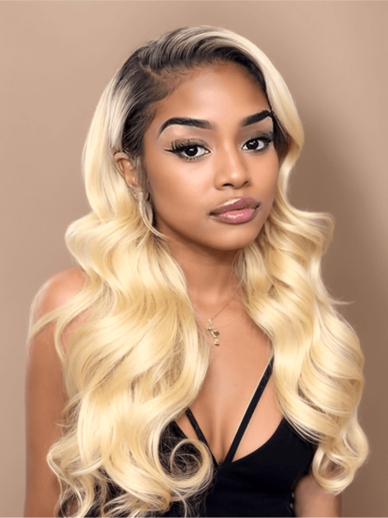 1B/613 Ombre Hair Weave 3 Pcs Body Wave 100% Virgin Human Hair