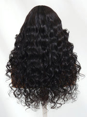 Bye-Bye Knots 7x5 Lace Black to Chestnut Brown Ombre Yaki Straight Wig With Invisi Drawstring