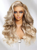 [Limited Offer]Petaluxe 13x4 Lace Frontal Sandy Blonde Ombre Loose Wave Pre-Everything Wig