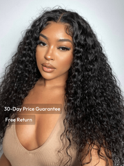 7x5 Bye-Bye Knots? Wig Water Wave Invisible Knots With Invisi Drawstring With Baby Hair