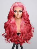Petaluxe 24 Inch 13x4 Lace Front Strawberry Blonde Body Wave Wig With Baby Hair