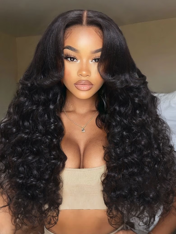 Petaluxe 13x4 Pre-Everything Lace Frontal Bouncy Curls Wig with Invisi Drawstring