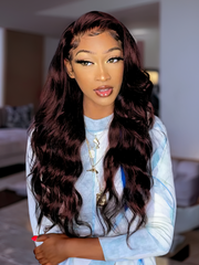 Hair Dark Brown Color Human Hair 1 Bundle #2 Color Body Wave Straight