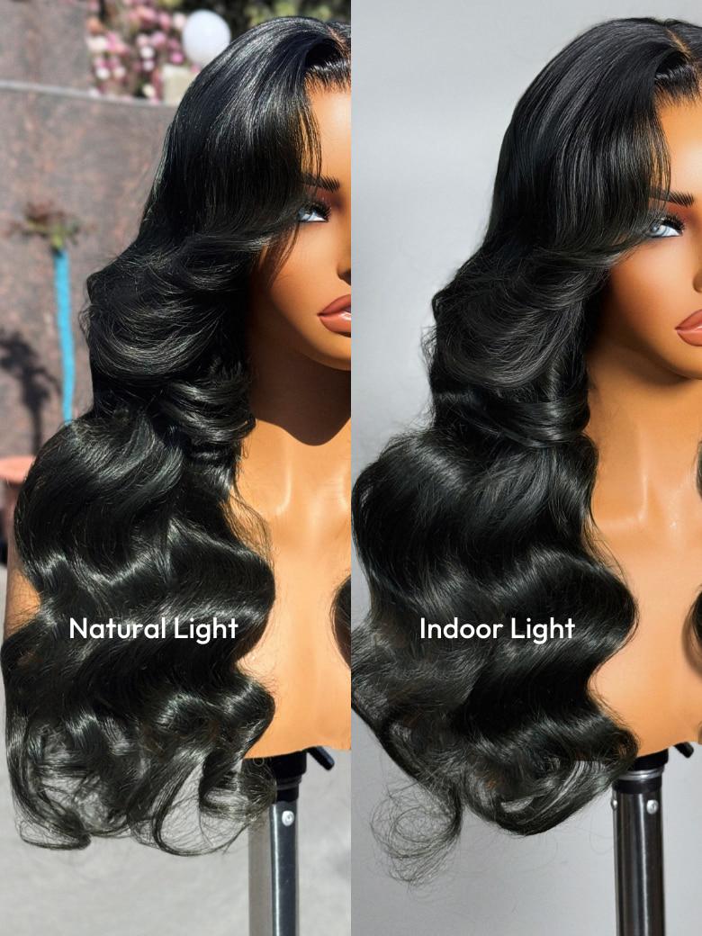 Bye-Bye Knots 7x5 Lace Deep Ash Green Loose Wave Wig